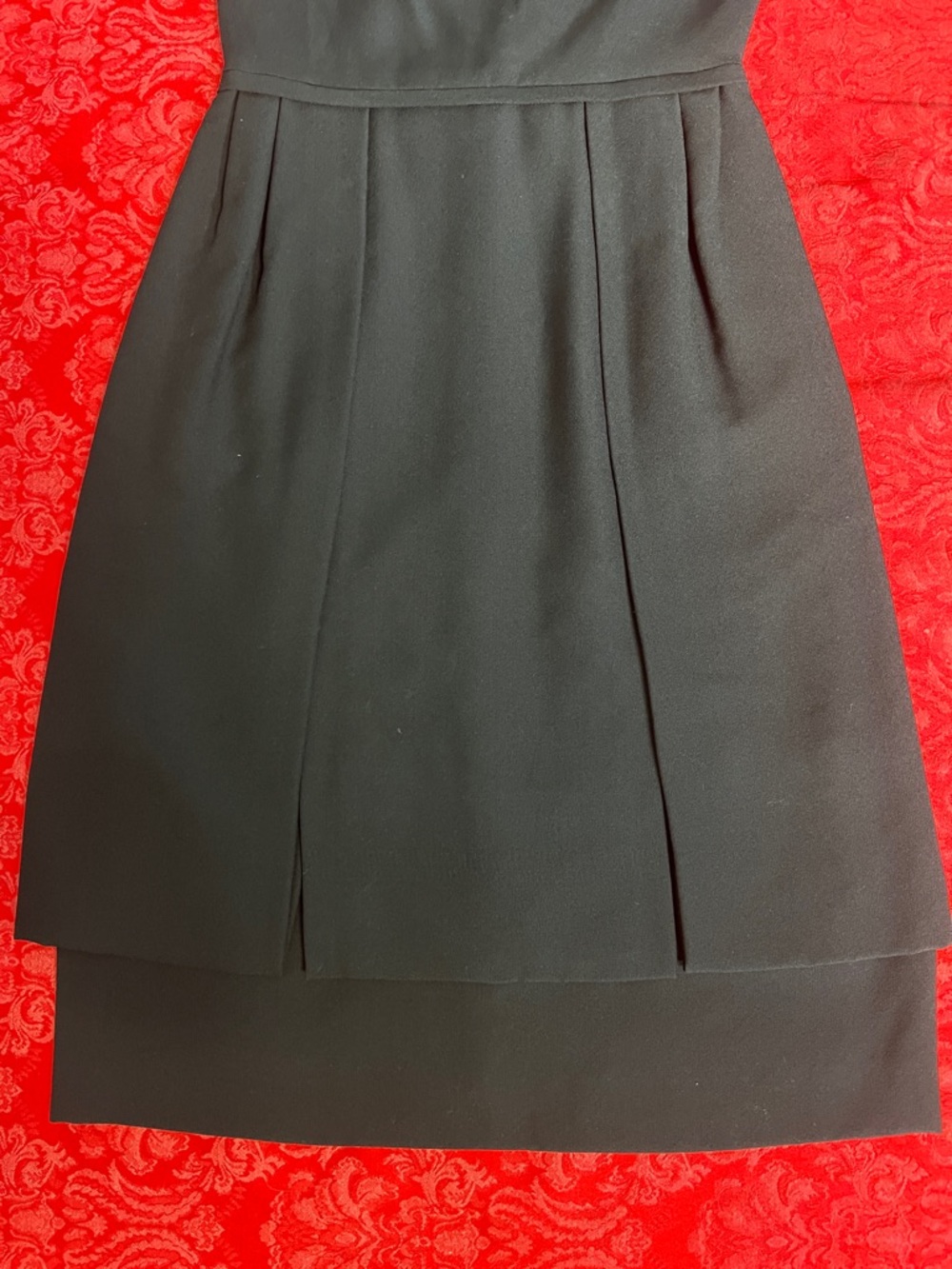 Vintage Handmade Black Sheath Dress Sleeveless Bateau Neck XS-S (Estimated Size) - Picture 3 of 11